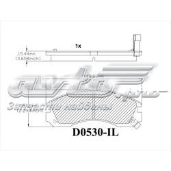 MKD530 Friction Master sapatas do freio dianteiras de disco