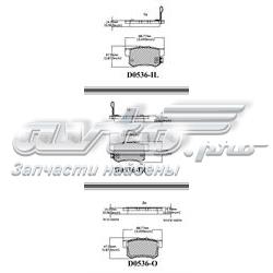 MKD536 Friction Master sapatas do freio traseiras de disco