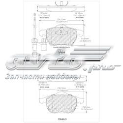 MKD840 Friction Master sapatas do freio dianteiras de disco