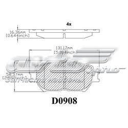 Купить MKD908 Friction Master Колодки тормозные