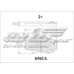 CMX502 Friction Master sapatas do freio dianteiras de disco