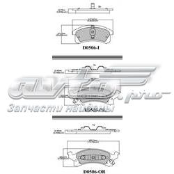 CMX506 Friction Master sapatas do freio dianteiras de disco