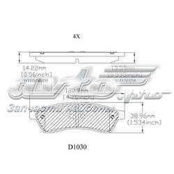Колодки дисковые  Friction Master MKD1030 цена, от 18.28 USD