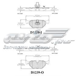 MKD1239 Friction Master sapatas do freio traseiras de disco