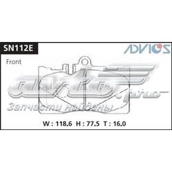 SN112E Advics sapatas do freio dianteiras de disco