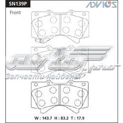 Передние тормозные колодки SN139P Advics