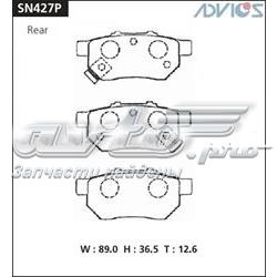 SN427P Advics sapatas do freio traseiras de disco