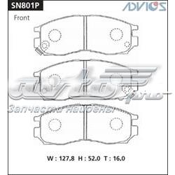 Передние тормозные колодки SN801P Advics