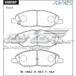 Передние тормозные колодки SN898P Advics