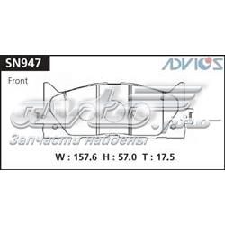 Купить SN947 Advics Колодки тормозные