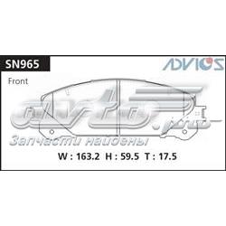 Купить SN965 Advics Колодки тормозные