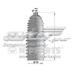 J2843012 Nipparts bota de proteção do mecanismo de direção (de cremalheira)