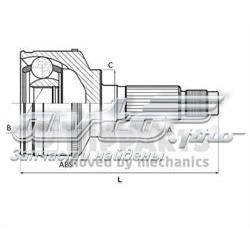 N2820517 Nipparts junta homocinética externa dianteira