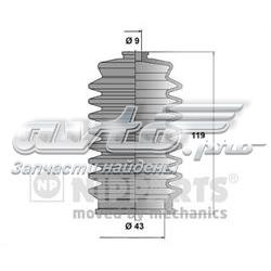 J2842005 Nipparts bota de proteção do mecanismo de direção (de cremalheira)