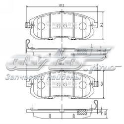 Тормозні колодки N3601099 NIPPARTS