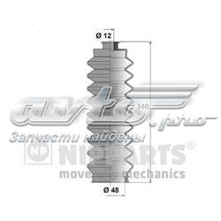 J2848002 Nipparts bota de proteção do mecanismo de direção (de cremalheira)