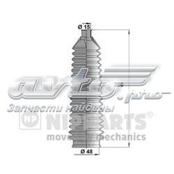 J2840501 Nipparts bota de proteção do mecanismo de direção (de cremalheira)