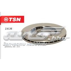 2636 TSN диск тормозной передний