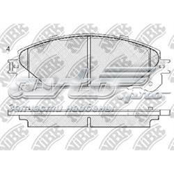 PN1845 Nibk sapatas do freio dianteiras de disco