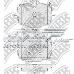 PN0547 Nibk sapatas do freio traseiras de disco