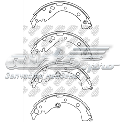 FN2371 Nibk sapatas do freio traseiras de tambor