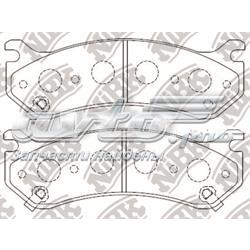 Купить PN0055 Nibk Колодки тормозные задние, дисковые