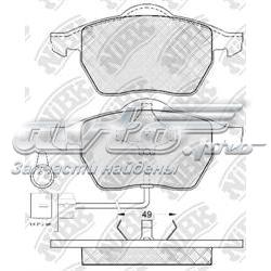 Передние тормозные колодки PN0300W Nibk