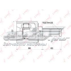 CI3700 Lynxauto junta homocinética interna dianteira esquerda