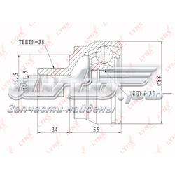 CO2802 Lynxauto junta homocinética externa dianteira
