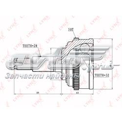 CO3414A Lynxauto junta homocinética externa dianteira