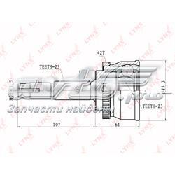CO5725A Lynxauto junta homocinética externa dianteira