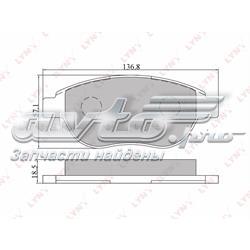 Купить BD2202 Lynxauto Колодки тормозные