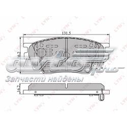 Колодки Lynxauto BD5111 цена, от 17.90 USD