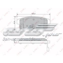 BD5719 Lynxauto sapatas do freio traseiras de disco