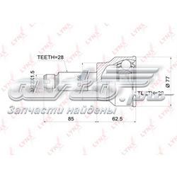 CO3680 Lynxauto junta homocinética externa dianteira