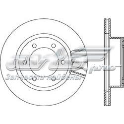 BDR183420 Open Parts disco do freio dianteiro