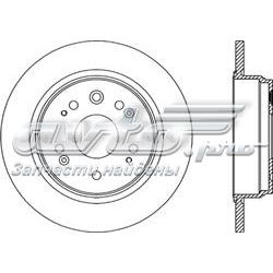 BDR205010 Open Parts disco do freio traseiro