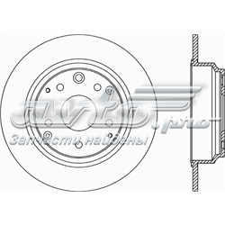 BDR2188.10 Open Parts disco do freio traseiro