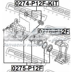 0274P12FKIT Febest kit de reparação de suporte do freio dianteiro