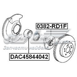 DAC45844042 Febest Подшипник ступицы задней