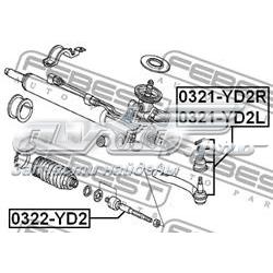 0321YD2R Febest Наружный наконечник рулевой тяги