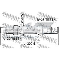 Правая полуось 0712SX4R Febest
