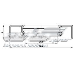 Vedação dianteira de cambota de motor Toyota Avensis 2 T25