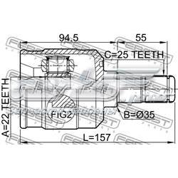 Внутренняя граната Febest 2211CERAT