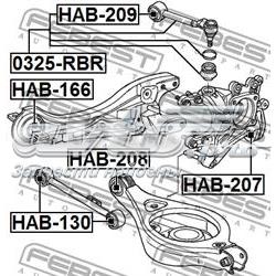 Купить HAB207 Febest Сайлентблок цапфы задней