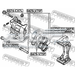 Кронштейн суппорта Febest 0477CNA4WFL цена, от 48.82 USD