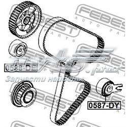 Rolo parasita da correia do mecanismo de distribuição de gás Peugeot 307 3H