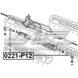 0221P12 Febest Наружный наконечник рулевой тяги