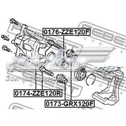 Направляющая суппорта переднего верхняя Febest 0174ZZE120R цена, от 4.82 USD
