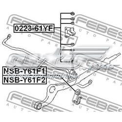 Втулка стабилизатора переднего NSBY61F1 Febest
